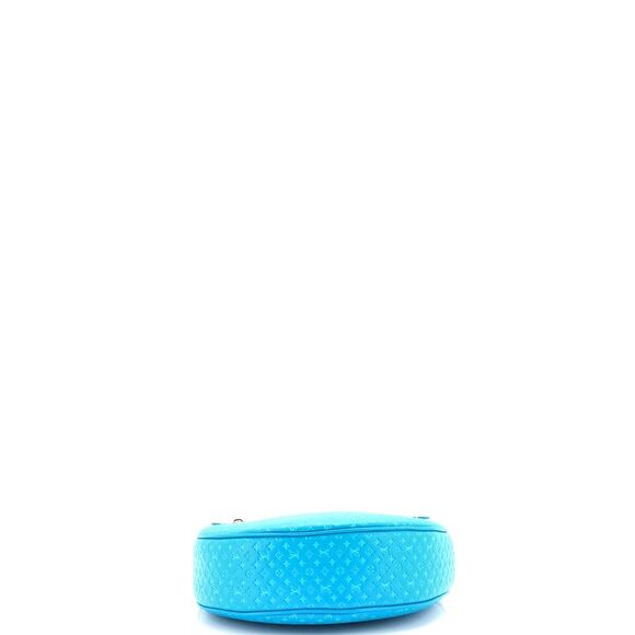 Louis Vuitton Loop Handbag Nanogram Embossed Leather Blue - Picture 4 of 7